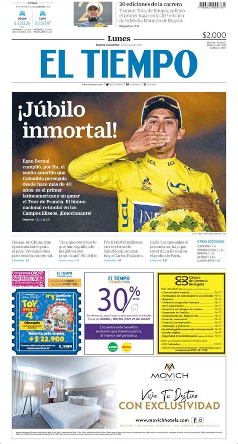 el tiempo colombia newspaper bogota